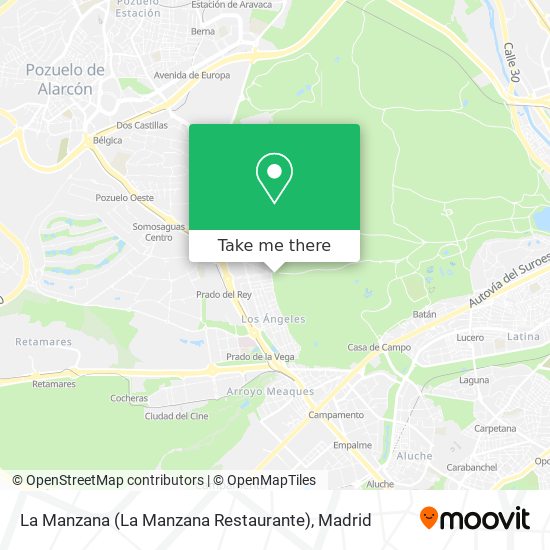 mapa La Manzana (La Manzana Restaurante)