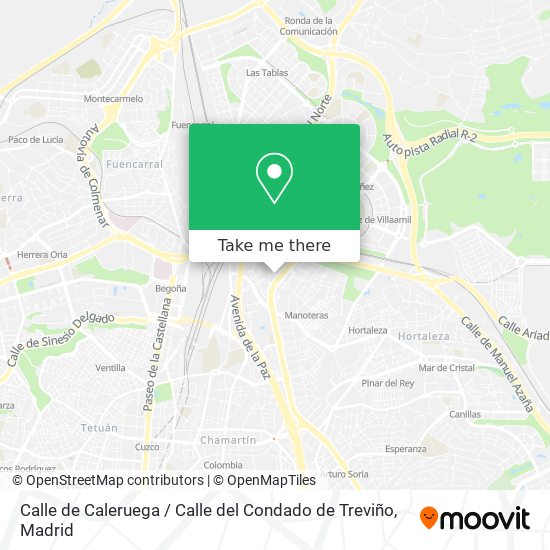 Calle de Caleruega / Calle del Condado de Treviño map