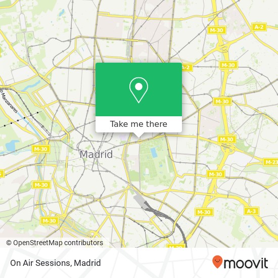 On Air Sessions map