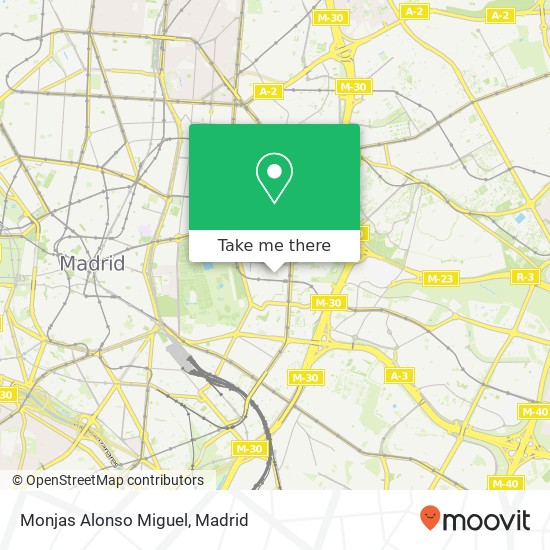 Monjas Alonso Miguel map