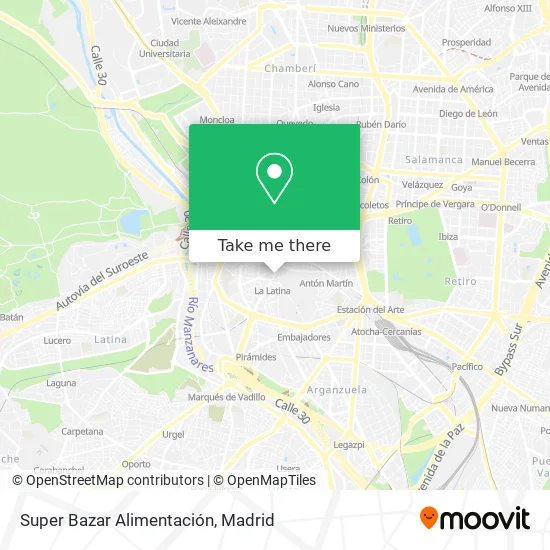 Super Bazar Alimentación map