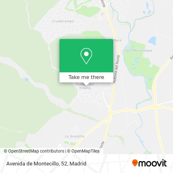 mapa Avenida de Montecillo, 52