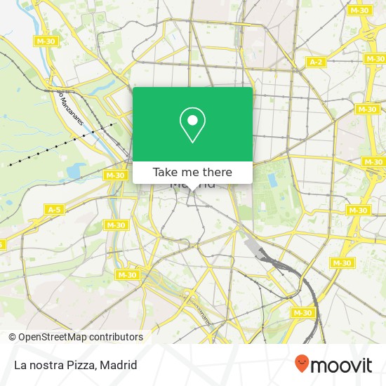 mapa La nostra Pizza