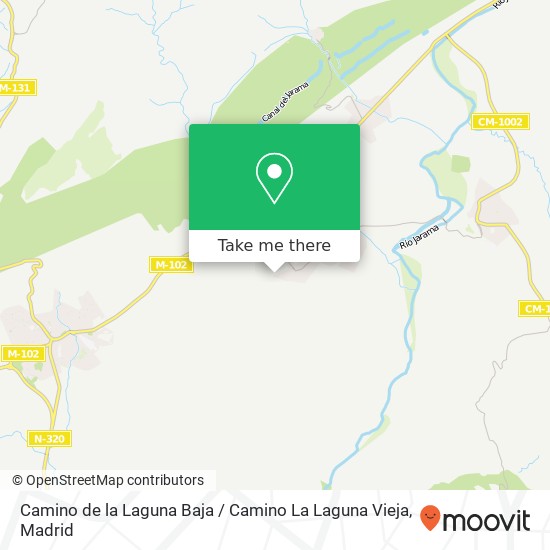 Camino de la Laguna Baja / Camino La Laguna Vieja map