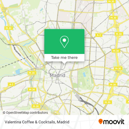 Valentina Coffee & Cocktails map