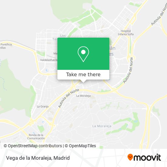 Vega de la Moraleja map