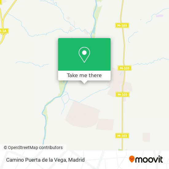 mapa Camino Puerta de la Vega