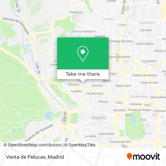 Venta de Pelucas map