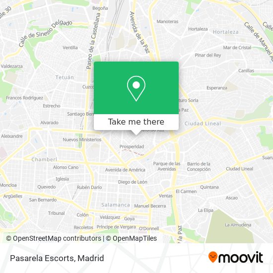 mapa Pasarela Escorts