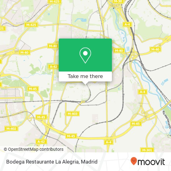 Bodega Restaurante La Alegria map