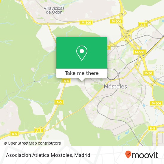 mapa Asociacion Atletica Mostoles