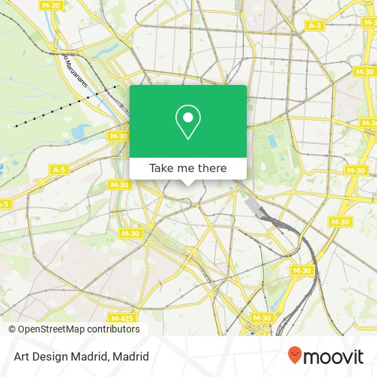 Art Design Madrid map