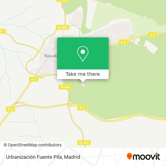 Urbanización Fuente Pila map