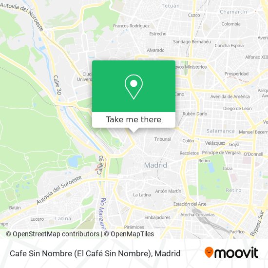 mapa Cafe Sin Nombre (El Café Sin Nombre)