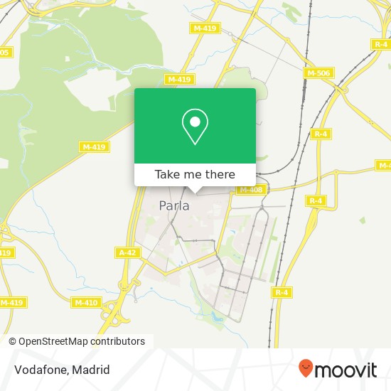 mapa Vodafone