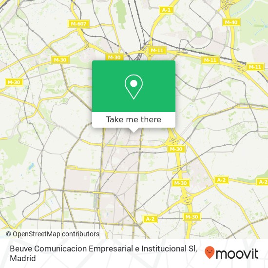 Beuve Comunicacion Empresarial e Institucional Sl map