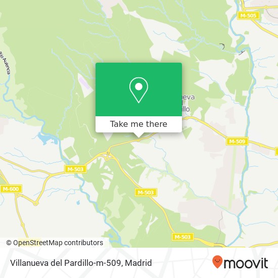 mapa Villanueva del Pardillo-m-509