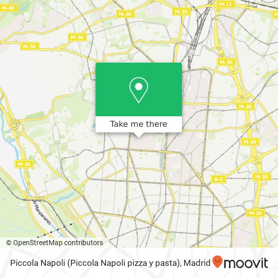 mapa Piccola Napoli (Piccola Napoli pizza y pasta)