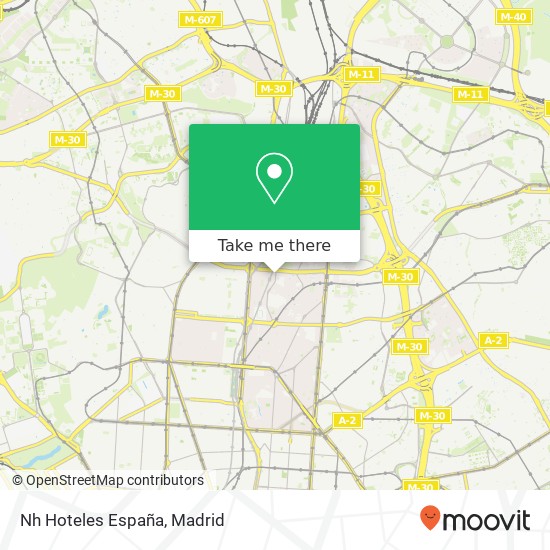 Nh Hoteles España map