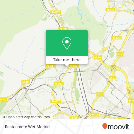 Restaurante Wei map