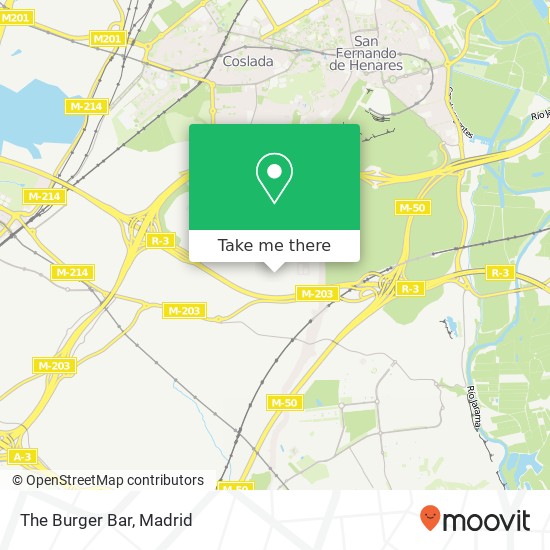 mapa The Burger Bar