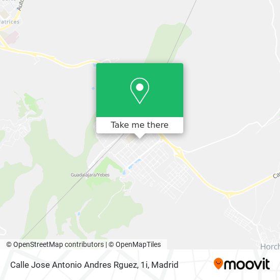 mapa Calle Jose Antonio Andres Rguez, 1i