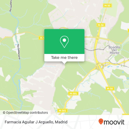 mapa Farmacia Aguilar J Arguello