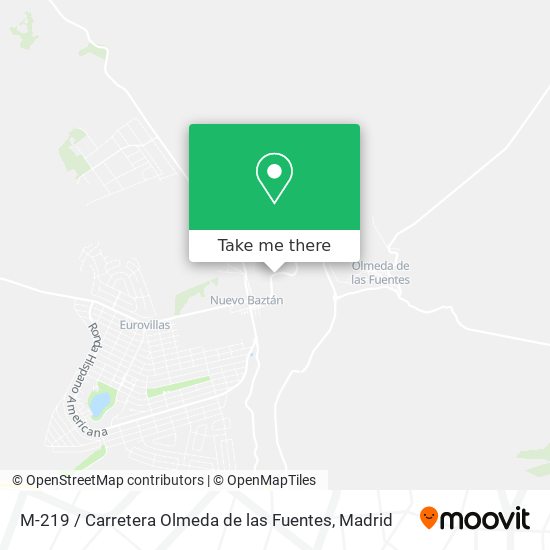 mapa M-219 / Carretera Olmeda de las Fuentes