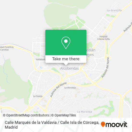 Calle Marqués de la Valdavia / Calle Isla de Córcega map