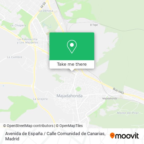 mapa Avenida de España / Calle Comunidad de Canarias