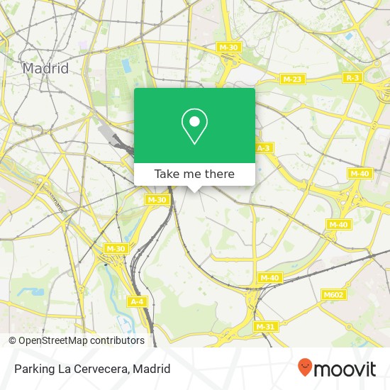 mapa Parking La Cervecera