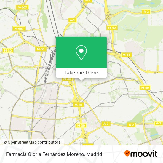 mapa Farmacia Gloria Fernández Moreno