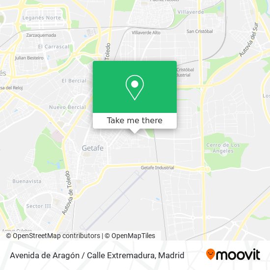 mapa Avenida de Aragón / Calle Extremadura