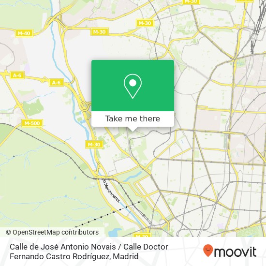 mapa Calle de José Antonio Novais / Calle Doctor Fernando Castro Rodríguez