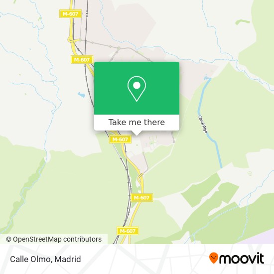 Calle Olmo map