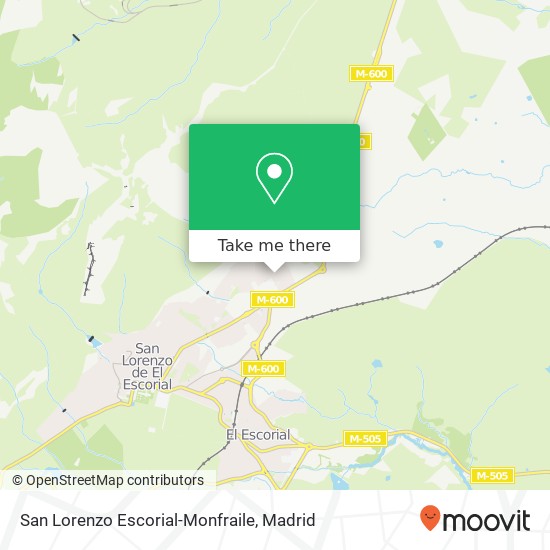 San Lorenzo Escorial-Monfraile map