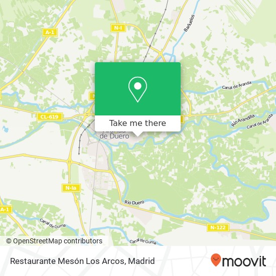 Restaurante Mesón Los Arcos map