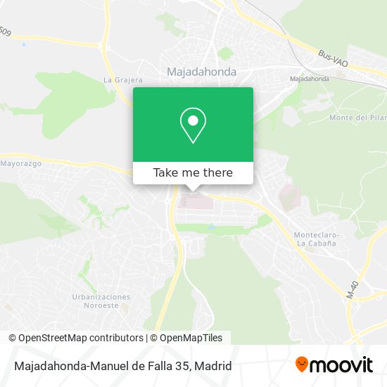 mapa Majadahonda-Manuel de Falla 35