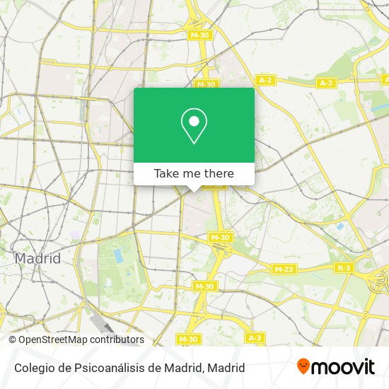 Colegio de Psicoanálisis de Madrid map