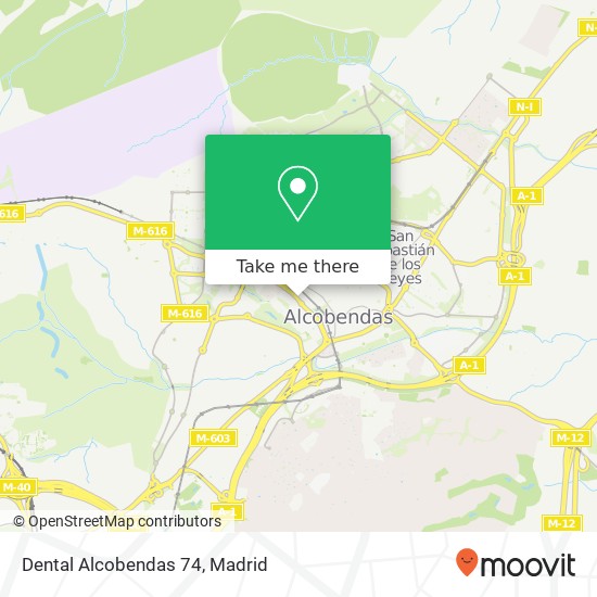 Dental Alcobendas 74 map