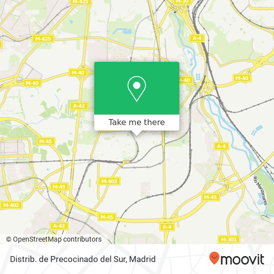 Distrib. de Precocinado del Sur map