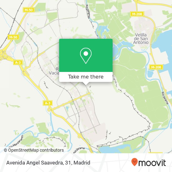 mapa Avenida Angel Saavedra, 31