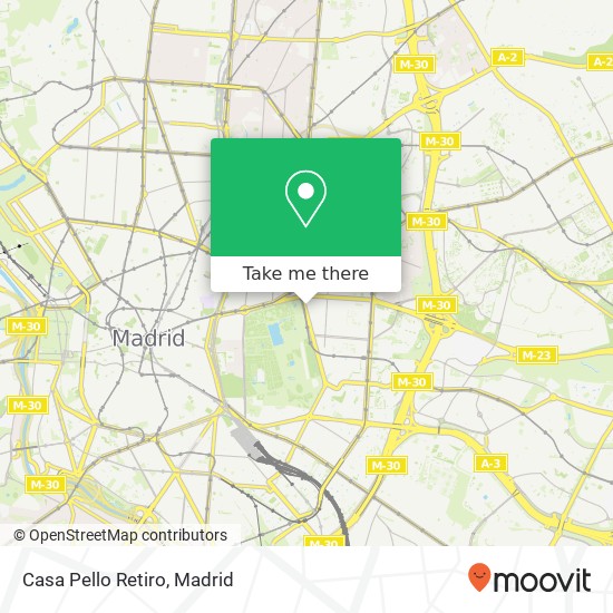 Casa Pello Retiro map