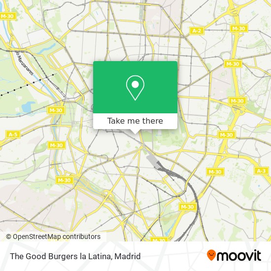 mapa The Good Burgers la Latina