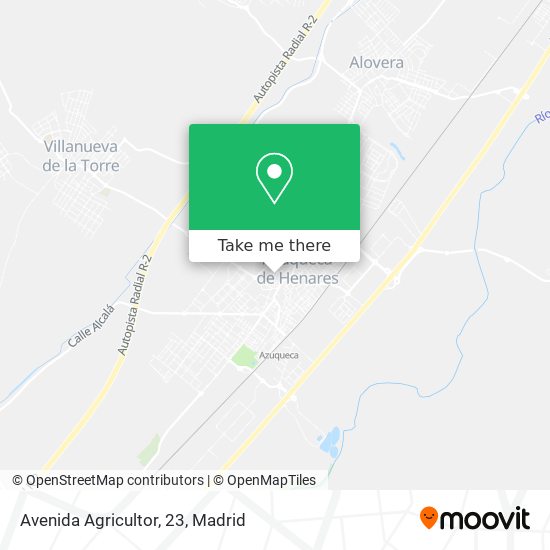 Avenida Agricultor, 23 map
