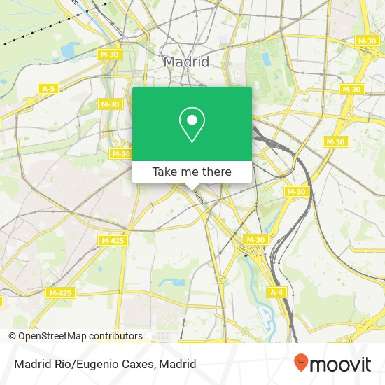 Madrid Río/Eugenio Caxes map