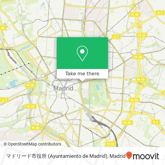 mapa マドリード市役所 (Ayuntamiento de Madrid)