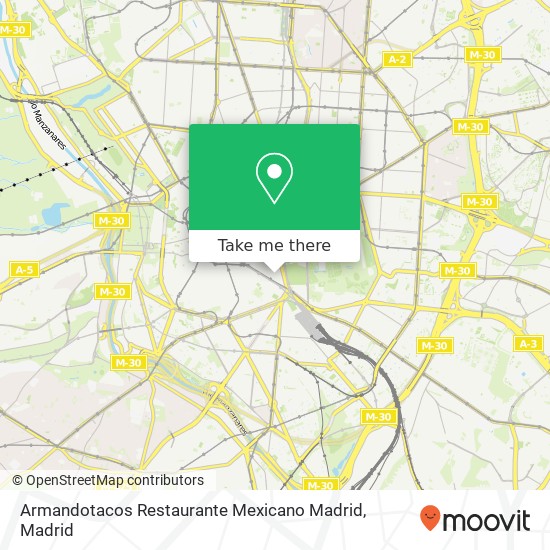 mapa Armandotacos Restaurante Mexicano Madrid