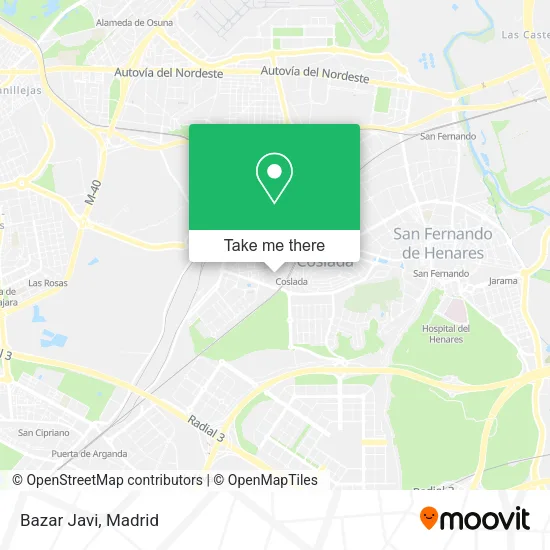 Bazar Javi map