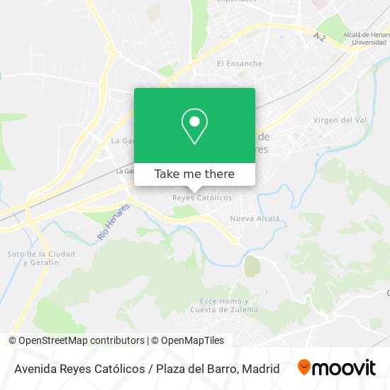 mapa Avenida Reyes Católicos / Plaza del Barro